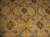 21763 - Chobi Ziegler Hand-Knotted/Handmade Afghan Rug/Carpet Modern Authentic/Size: 9'8" x 8'2"