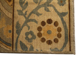 21763 - Chobi Ziegler Hand-Knotted/Handmade Afghan Rug/Carpet Modern Authentic/Size: 9'8" x 8'2"