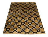 21767-Chobi Ziegler Hand-Knotted/Handmade Afghan Rug/Carpet Modern Authentic/Size: 6'4" x 5'0"