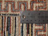 21777 - Chobi Ziegler Hand-Knotted/Handmade Afghan Rug/Carpet Modern Authentic/Size: 6'7" x 4'9"