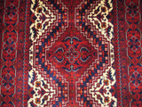 21914-Royal Khal Mohammad Hand-Knotted/Handmade Afghan Rug/Carpet Tribal/Nomadic Authentic/Size 9'8" x 2'8"