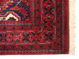 21914-Royal Khal Mohammad Hand-Knotted/Handmade Afghan Rug/Carpet Tribal/Nomadic Authentic/Size 9'8" x 2'8"