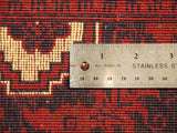 21914-Royal Khal Mohammad Hand-Knotted/Handmade Afghan Rug/Carpet Tribal/Nomadic Authentic/Size 9'8" x 2'8"