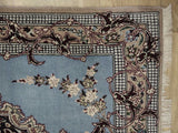 15031 - Isfahan Persian Hand-Knotted Authentic/Traditional Carpet/Rug Silk-made/ Size: 4'0" x 2'7"
