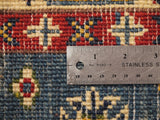 21969 - Kazak Hand-Knotted/Handmade Afghan Rug/Carpet Tribal/ Nomadic/Authentic/Size: 4'0" x 2'8"