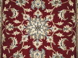 22057 - Nain Hand-Knotted/Handmade Persian Rug/Carpet Traditional Authentic/Size: 6'4" x 2'8"