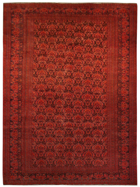 22282 -Royal Khal Mohammad Hand-Knotted/Handmade Afghan Rug/Carpet Traditional Authentic/Size: 12'2" x 7'8"