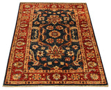 22291 - Chobi Ziegler Hand-Knotted/Handmade Afghan Rug/Carpet /Traditional/ Authentic/Size: 4'7" x 2'9"