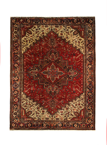 22361 - Heriz Hand-Knotted/Handmade Persian Rug/Carpet Traditional/Authentic/Size: 11'8" x 8'3"