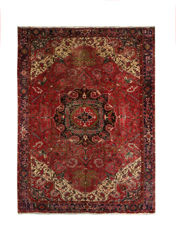 22364 - Heriz Hand-Knotted/Handmade Persian Rug/Carpet Traditional/Authentic/Size: 12'4" x 9'11"
