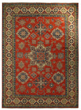 22421 - Kazak Hand-Knotted/Handmade Afghan Tribal/Nomadic Authentic/Size: 13'7" x 10'2"