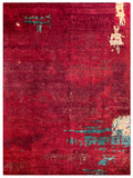 23819-Modern Gabbeh Hand-Knotted/Handmade Afghan Rug/Carpet Modern/Authentic Size: 11’6” x 8’6”