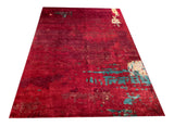 23819-Modern Gabbeh Hand-Knotted/Handmade Afghan Rug/Carpet Modern/Authentic Size: 11’6” x 8’6”