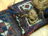 15145-Balutch Tent Band Hand-Knotted/Handmade Persian Rug/Carpet Tribal/Nomadic Authentic/ Size: 3'0" x 4"