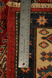 22464 -Royal Kazak Hand-Knotted/Handmade Afghan Tribal/Nomadic Authentic/Size: 4'7" x 3'4"