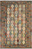 24000 - Kelim Hand-Woven/Flat Weaved Afghan Kelim/Carpet Modren/Nomadic Authentic/Size: 11'3" x 7'11"