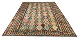 24000 - Kelim Hand-Woven/Flat Weaved Afghan Kelim/Carpet Modren/Nomadic Authentic/Size: 11'3" x 7'11"