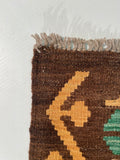 24000 - Kelim Hand-Woven/Flat Weaved Afghan Kelim/Carpet Modren/Nomadic Authentic/Size: 11'3" x 7'11"