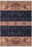 25003- Chobi Ziegler Afghan Hand-Knotted Contemporary/Traditional/Size: 9'9" x 6'8"