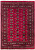 25045-Royal Bokhara Hand-Knotted/Handmade Pakistani Rug/Carpet Tribal/Nomadic Authentic/ Size: 8'0" x 5'7"/244cm x 170cm