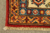 22459 -Royal Kazak Hand-Knotted/Handmade Afghan Tribal/Nomadic Authentic/Size: 6'5" x 5'3"