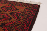 26713- Royal Balutch Persian Hand-knotted Authentic/Nomadic/Tribal Rug/Carpet/ Size: 9'1" x 2'4"