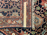 24773 - Royal Heriz Hand-Knotted/Handmade Indian Rug/Carpet Traditional/Authentic/Size: 10'2" x 2'7"/310cm x 79cm