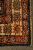 22467 - Royal Kazak Hand-Knotted/Handmade Afghan Tribal/Nomadic Authentic/Size: 5'11" x 4'1"