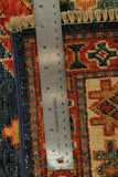 22467 - Royal Kazak Hand-Knotted/Handmade Afghan Tribal/Nomadic Authentic/Size: 5'11" x 4'1"