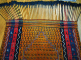 14658 - Turkoman Russian Hand-weaved Antique Authentic/Traditional Nomadic/Tribal Horse-blanket Size: 5'1" x 4'2"