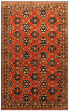 22513 - Royal Khal Mohammad Hand-Knotted/Handmade Afghan Rug/Carpet/Traditional/Authentic/Size: 6'7" x 5'0"