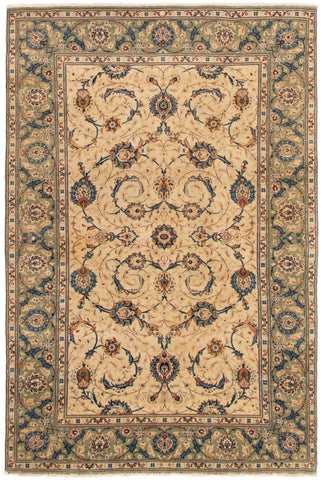 26089-Kashan Hand-Knotted/Handmade Persian Rug/Carpet Traditional/Authentic/Size: 6'10" x 4'6"