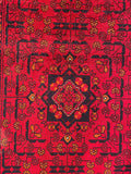 25401- Royal Khal Mohammad Afghan Hand-Knotted Authentic/Traditional/Carpet/Rug/ Size: 9'6" x 2'7"