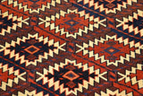 14651 - Turkoman Russian Hand-knotted Antique Tekke-design Authentic/Traditional Nomadic/Tribal Carpet/Rug / Size: 3'10" x 2'4"