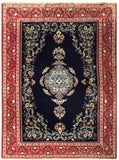 24334- Kashan Handmade/Hand-Knotted Persian Rug/ Traditional Carpet Authentic/ Size: 6'9" x 4'8"