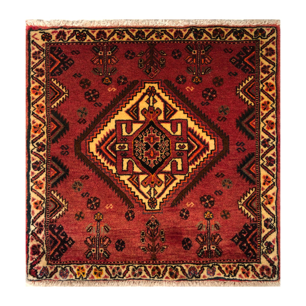 23866-Ghashgai Hand-Knotted/Handmade Persian Rug/Carpet Tribal/ Nomadic/Authentic/Size: 1'10" x 2'2"
