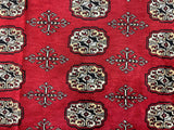25286-Bokhara Hand-Knotted/Handmade Pakistani Rug/Carpet Tribal/Nomadic Authentic/ Size: 11'0" x 8'3"