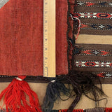 25408- Kelim Antique/ Circa-1940/Hand-Woven/Flat Weaved/Handmade Afghan /Carpet Tribal/Nomadic Authentic/Size: 4'0" x 2'0"