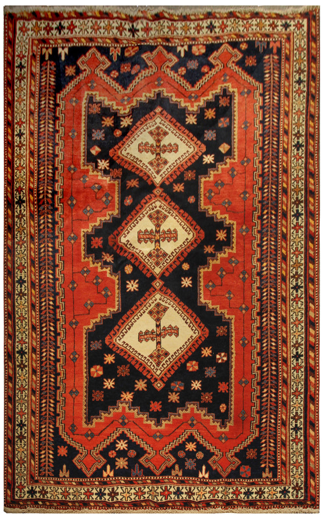 22252 - Afshar Hand-Knotted/Handmade Persian Rug/Carpet Tribal/Nomadic –  Babak's Oriental Carpets