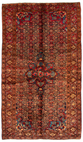 26091-Sarough Hand-Knotted/Handmade Persian Rug/Carpet Traditional Authentic/ Size: 9'4"x 5'5"