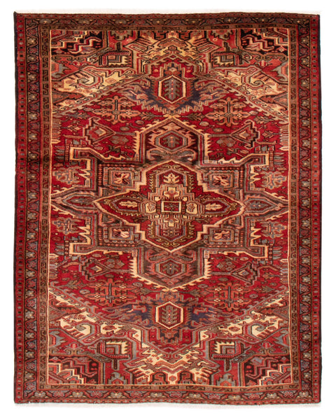 26708- Heriz Hand-Knotted/Handmade Persian Rug/Carpet Traditional/Authentic/Size: 6'4" x 5'0"