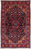 26085-Sarough Hand-Knotted/Handmade Persian Rug/Carpet Traditional Authentic/ Size: 7'3"x 4'7"