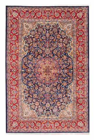 26710- Isfahan Persian Hand-Knotted Authentic/Traditional Carpet/Rug/ Size: 10'0'' x 6'8''
