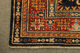 22462 - Royal Kazak Hand-Knotted/Handmade Afghan Tribal/Nomadic Authentic/Size: 6'9" x 4'9"