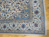 15018 - Nain Persian Hand-Knotted Authentic/Traditional Carpet/Rug Silk-made 10'4" x 6'7"