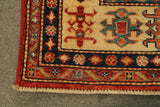 22465 -Royal Kazak Hand-Knotted/Handmade Afghan Tribal/Nomadic Authentic/Size: 6'7" x 4'10"