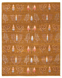 24880- Chobi Ziegler Hand-knotted/Handmade Indian Rug/Carpet Traditional Authentic/Size: 10'1" x 7'11"/307cm x 241cm