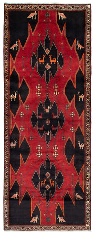 24799-Hamadan Hand-Knotted/Handmade Persian Rug/Carpet Traditional Authentic/ Size: 10'0" x 4'0"