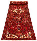 24820 - Heriz Hand-Knotted/Handmade Persian Rug/Carpet Traditional/Authentic/Size: 14'9" x 3'10"/389cm x 117cm