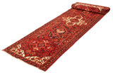 24820 - Heriz Hand-Knotted/Handmade Persian Rug/Carpet Traditional/Authentic/Size: 14'9" x 3'10"/389cm x 117cm